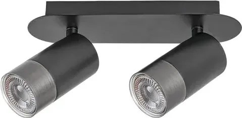 Rabalux beltéri karos spotlámpa gu10 2x5w matt fekete zircon