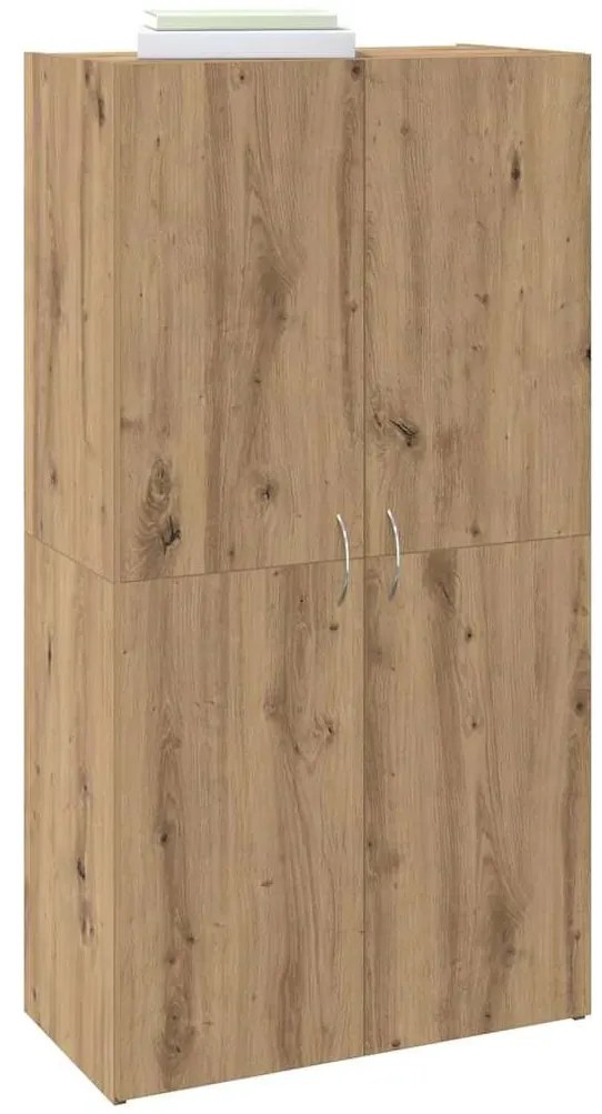 Irodai szekrény ajtóval kézműves tölgy 60 x 32 x 115 cm Faanyag