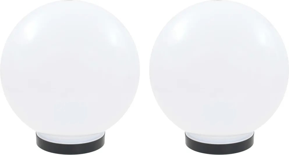 vidaXL 2 db LED gömblámpa 25 cm PMMA