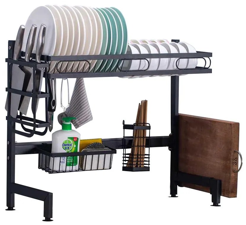 Edényszárító mosogató fölé, dupla