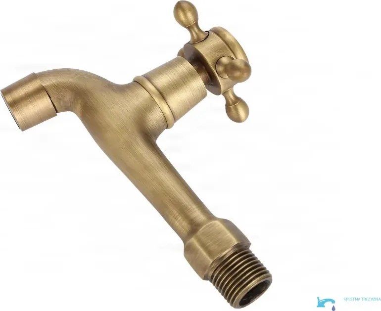 Fali csap EYN CW1530 fürdőszobába, tömör sárgarézből, többféle antik színváltozatban, 95 mm-es vagy 12,5 cm-es kivitelben — 12,5 cm