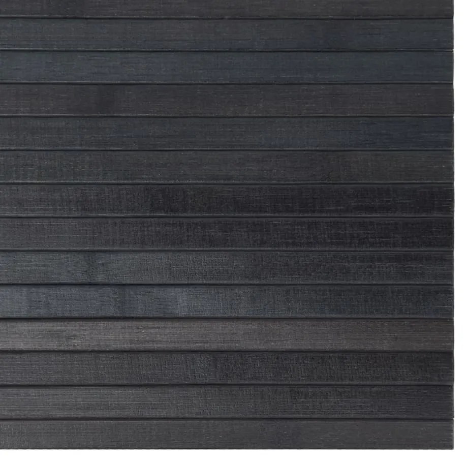 négyszögletű szürke bambusz szőnyeg 100 x 200 cm