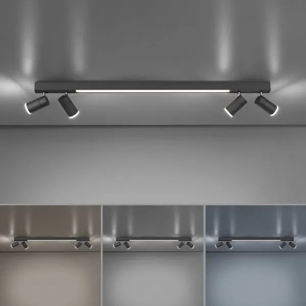 Paul Neuhaus 6121-13 - LED dimmelhető spotlámpa 4xLED/4W/230V + LED/9W+DO