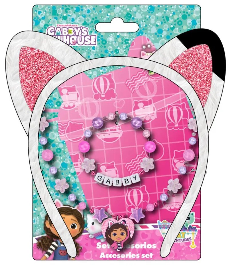 Gabi babaháza Flower ékszer és hajpánt szett