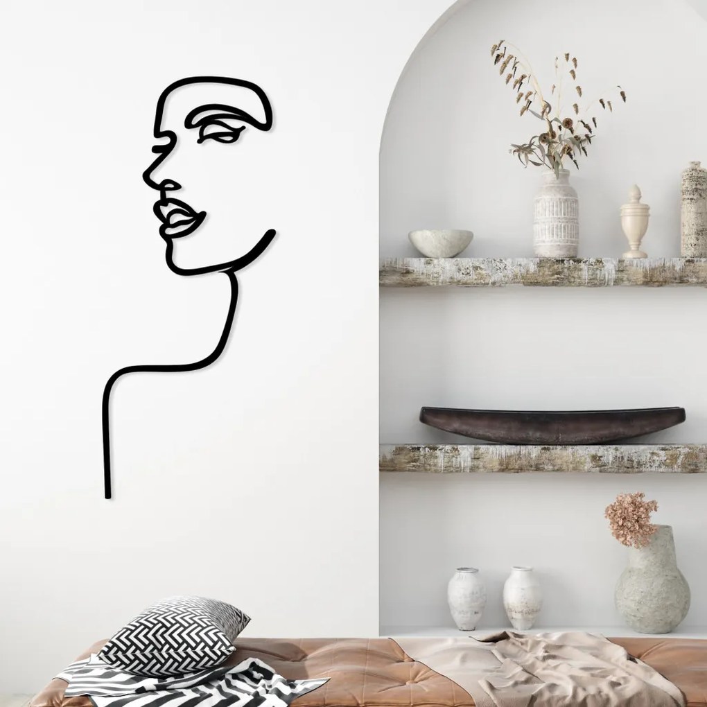 Woman fém fali dekoráció, 42×100 cm