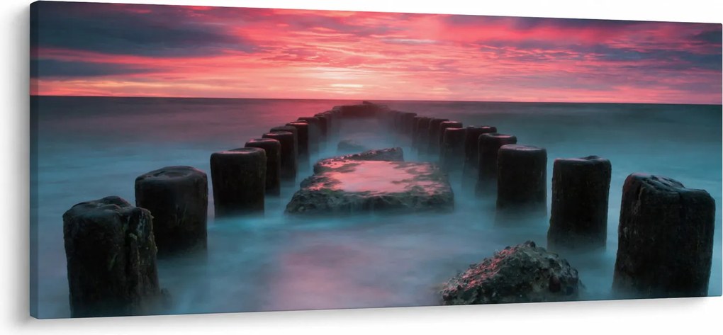 Kép - Sziklák a tenger (120x50 cm)