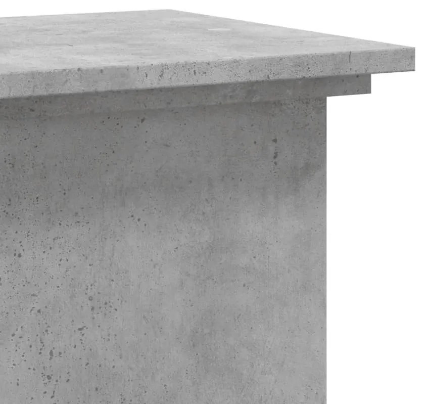 betonszürke szerelt fa növényállvány 33 x 33 x 60 cm