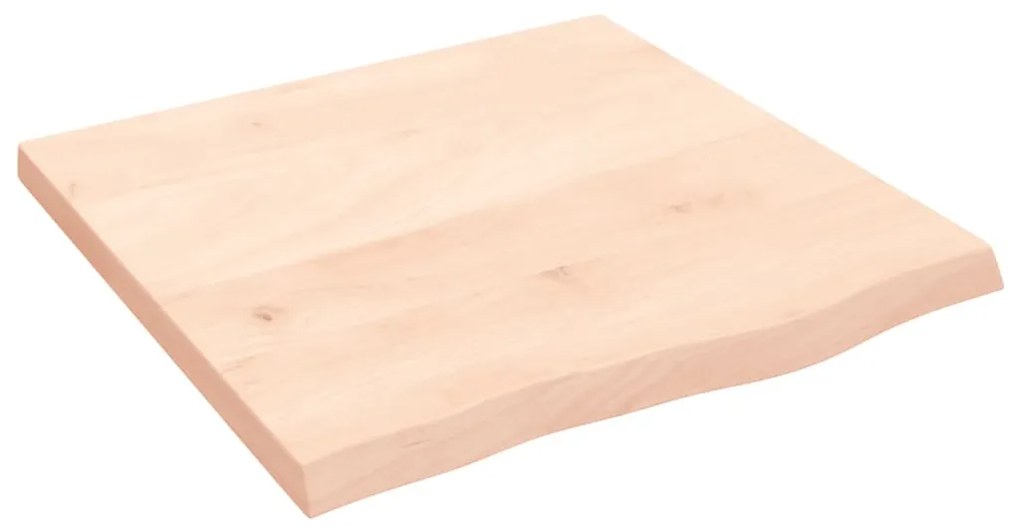 kezeletlen tömör tölgyfa fali polc 60x60x(2-4) cm