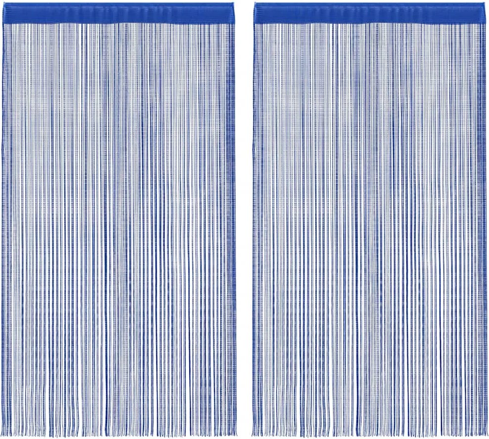 vidaXL 2 db kék zsinórfüggöny 140 x 250 cm