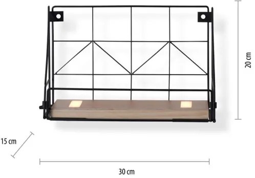Leuchten Direkt 15276-18 - Polc LED világítással BOARD 2xLED/1,75W/230V 30 cm