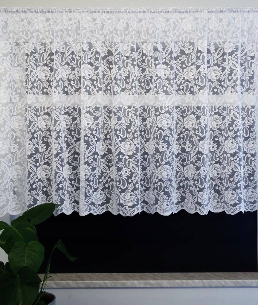 Mg Függöny sűrű 23989 Fehér 200x115cm készre szerelve M-es alagúttal