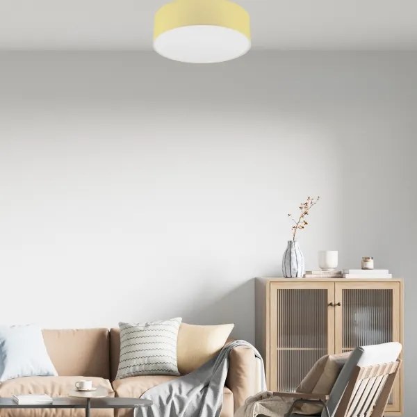 Mennyezeti lámpa SIRJA PASTEL 2xE27/60W/230V átm. 45 cm sárga