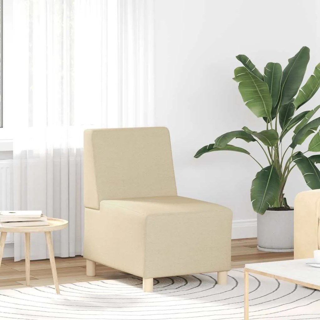 krémszínű szövet kanapéfotel 55 cm