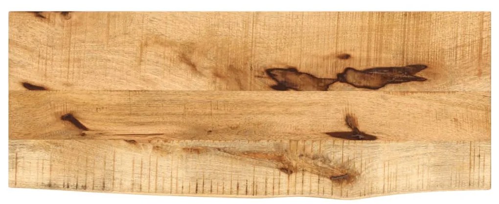 tömör nyers mangófa természetes élű asztallap 90 x 20 x 3,8 cm