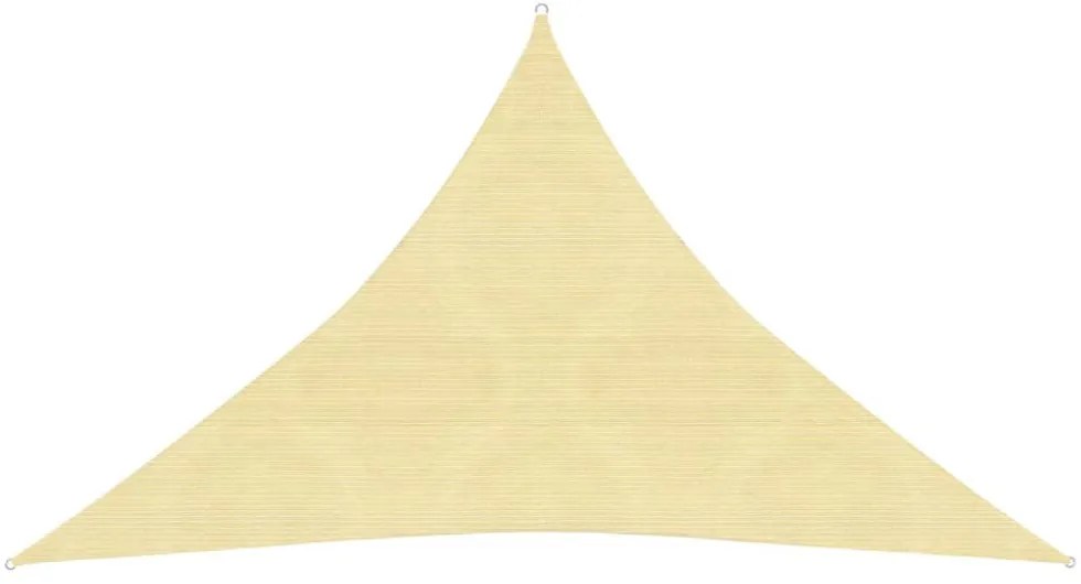 bézs HDPE napvitorla 160 g/m² 3,5 x 3,5 x 4,9 m