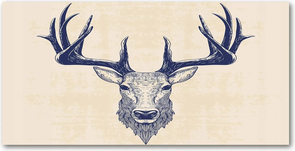 Fotó-kép edzett üveg Szarvasfej 140x70