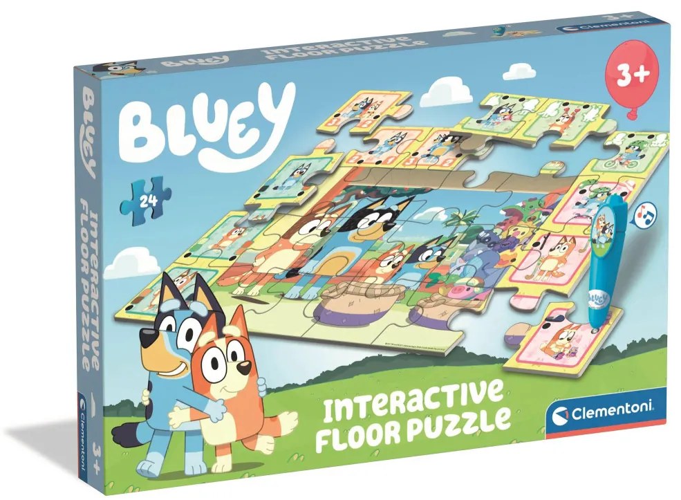 Bluey Playtime interaktív 24 db-os puzzle Clementoni