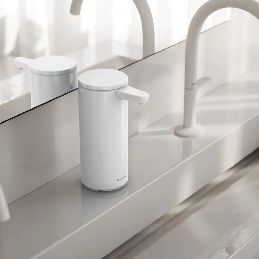 Fehér automata fém szappanadagoló 266 ml – simplehuman