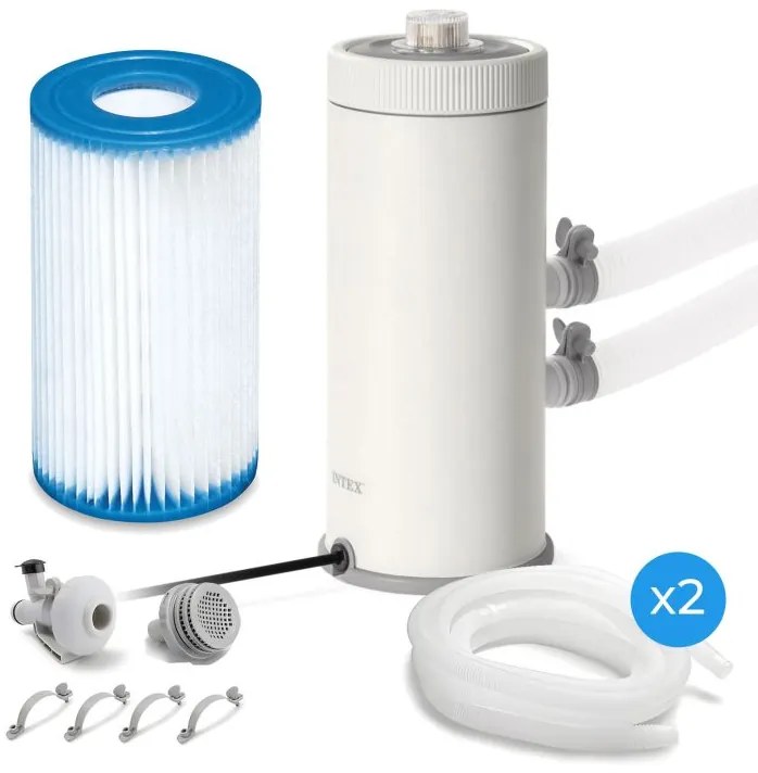 Szűrőszivattyú úszómedencéhez 2006L/h + szűrők és szerelőelemek INTEX 26604