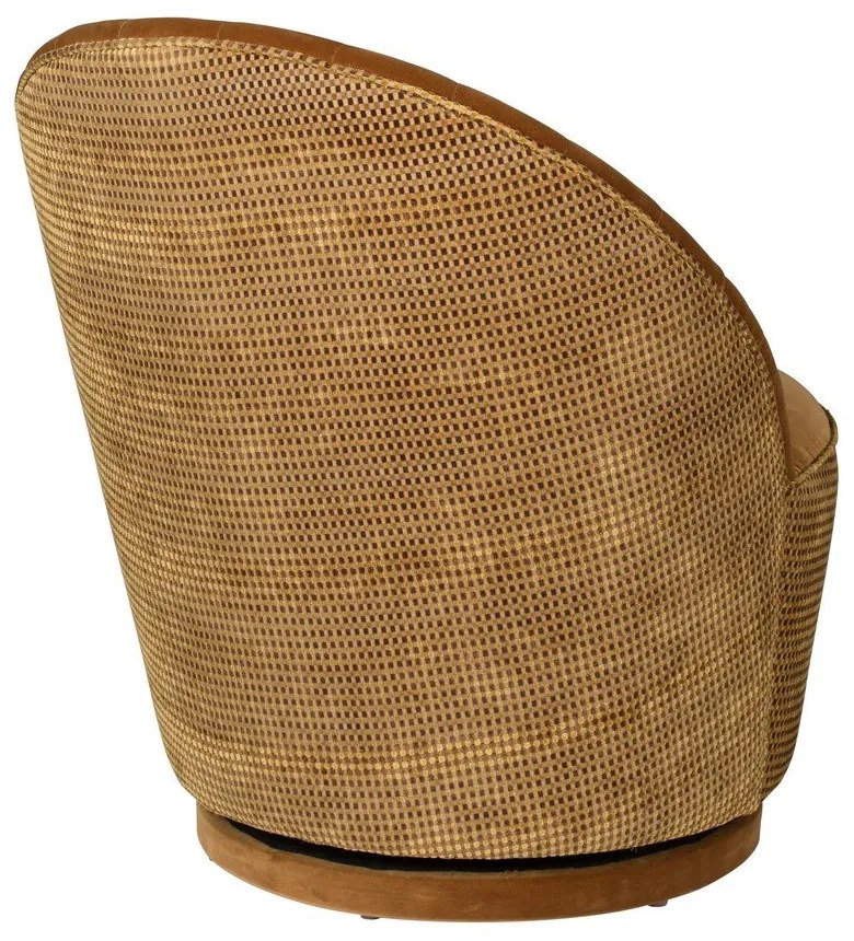 Madison barna bársony fotel - Dutchbone