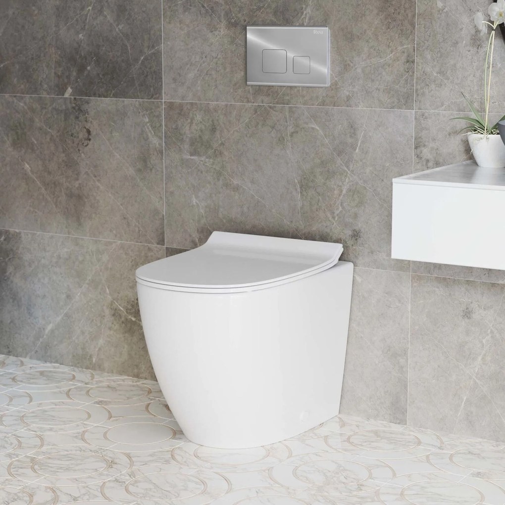 WC öblítő gomb F típusú Chrome