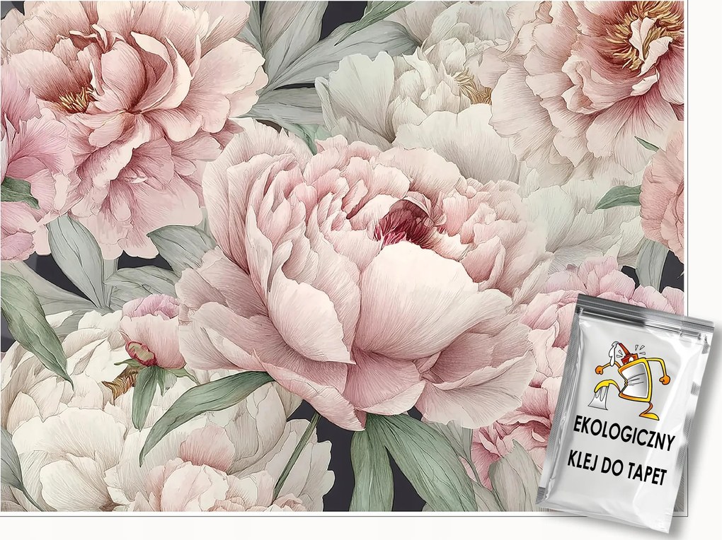 Fotótapéta Virágok Bazsarózsa Rózsaszín Hálószoba Nappali Tapéta Flizelina 300x210