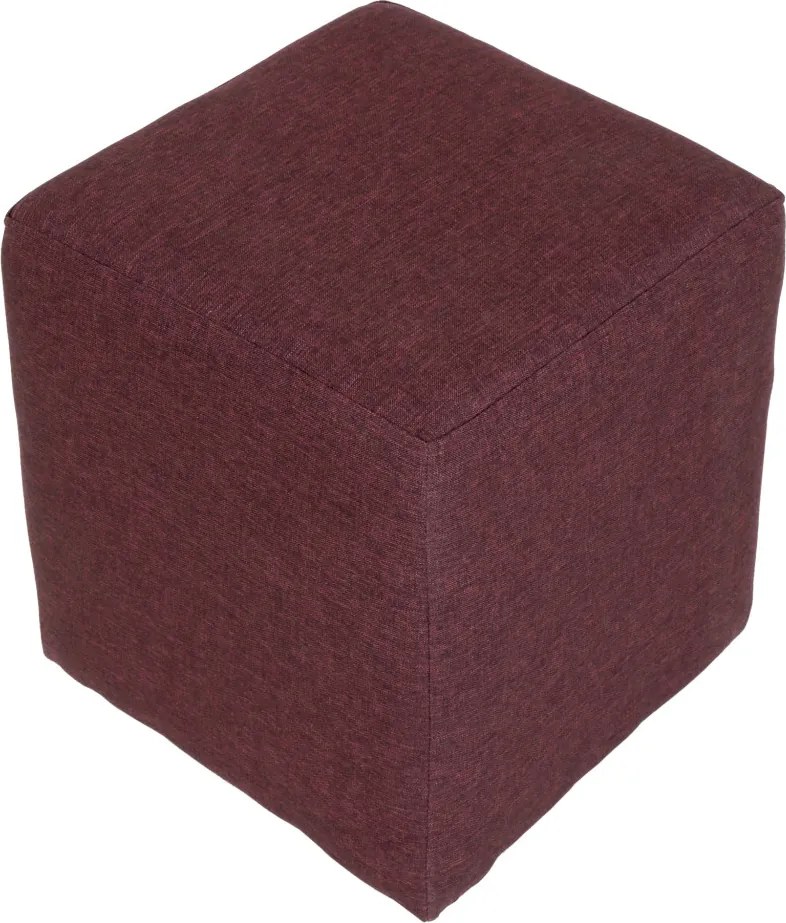 Cube puff - S78 szövet - bordó R