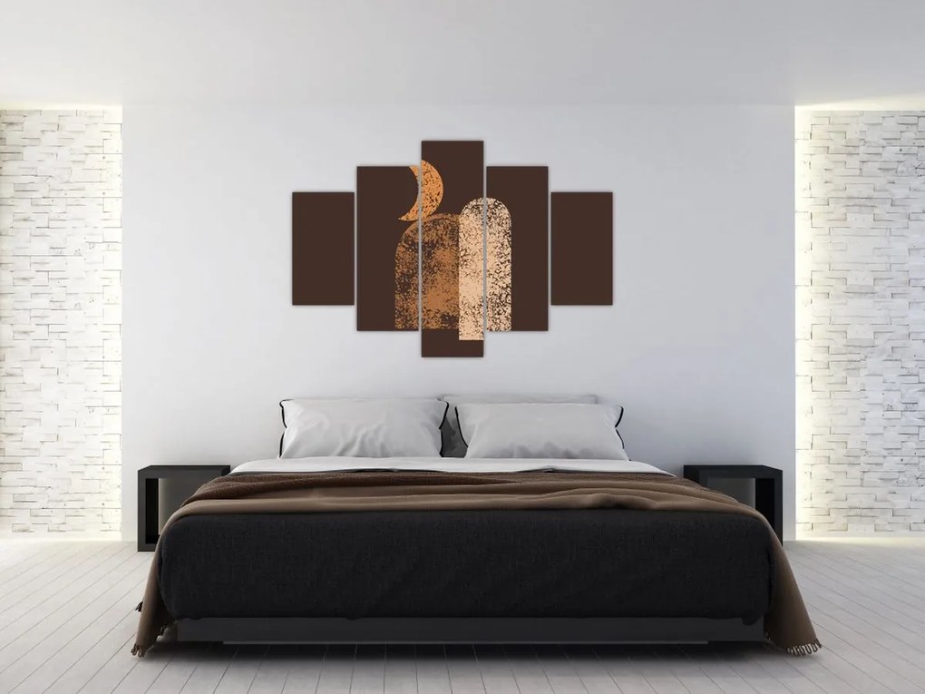 Kép - Narancssárga ívek N⁰2 (150x105 cm)