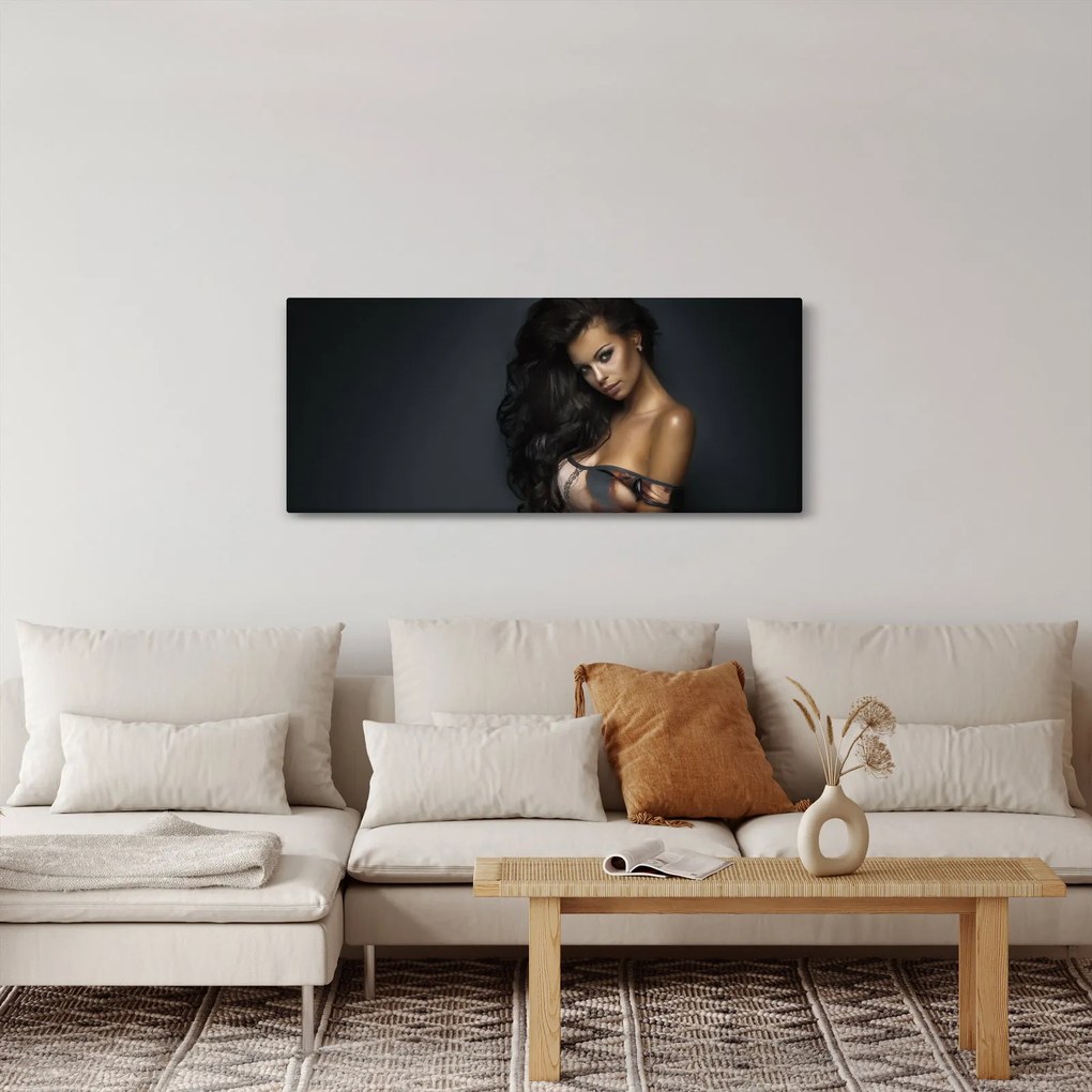Kép - portré a csábító nőről (120x50 cm)