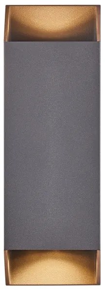 Nordlux - Kültéri fali lámpa NICO 2xGU10/35W/230V IP54 antracit