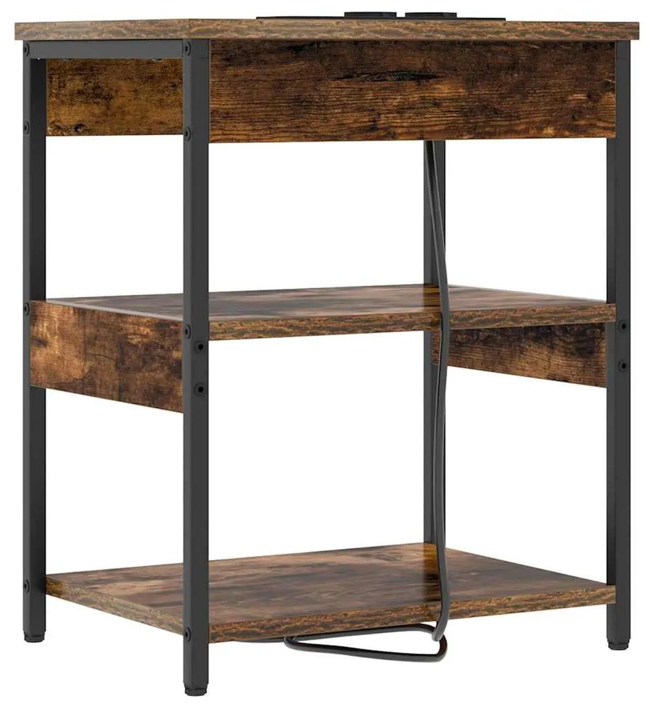 Éjjeli Szekrények 2 pcs Füstölt tölgy 41 x 31 x 51 cm Faanyag