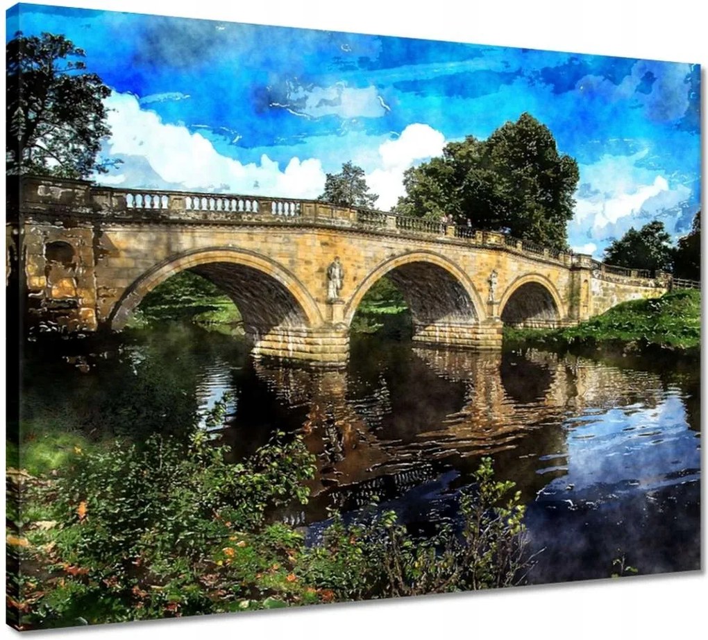 Vászonkép 50x40 Híd Tájkép Híd