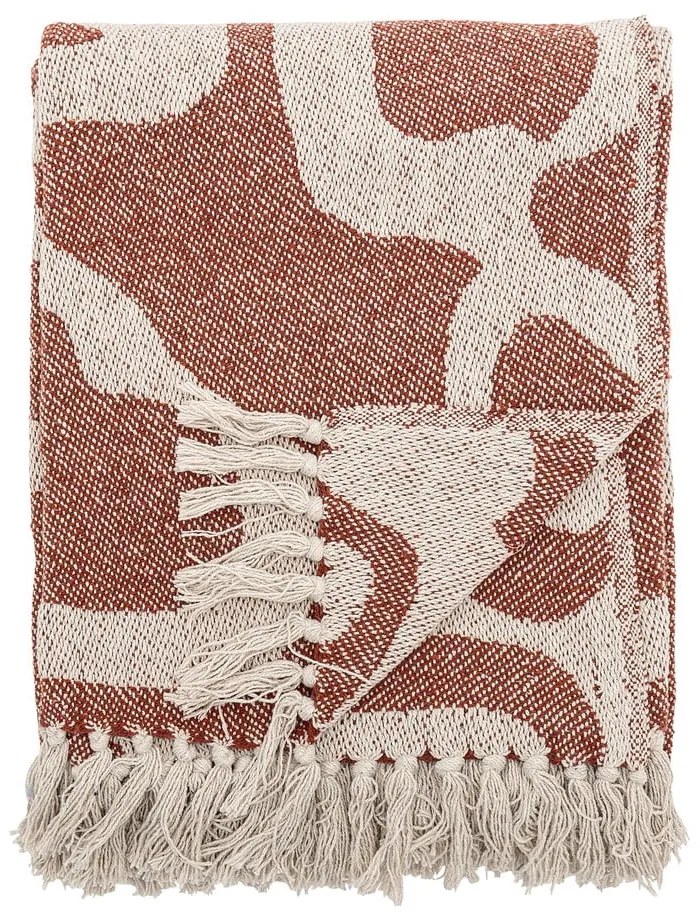 Barna újrahasznosított pamut takaró 130x160 cm Salobre – Bloomingville