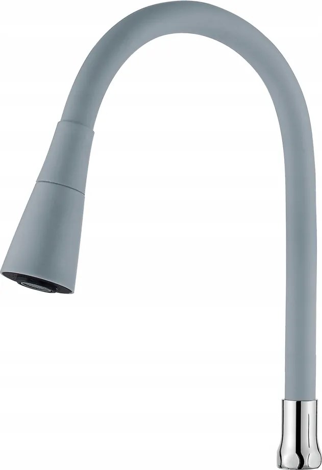 Invena Kétfunkciós Flexibilis Csaptelep Kifolyócső, Szürke