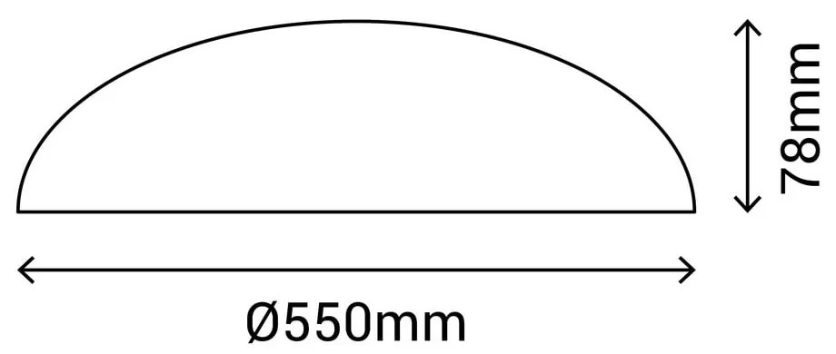 Färg fehér mennyezeti lámpa, ø 55 cm - SULION
