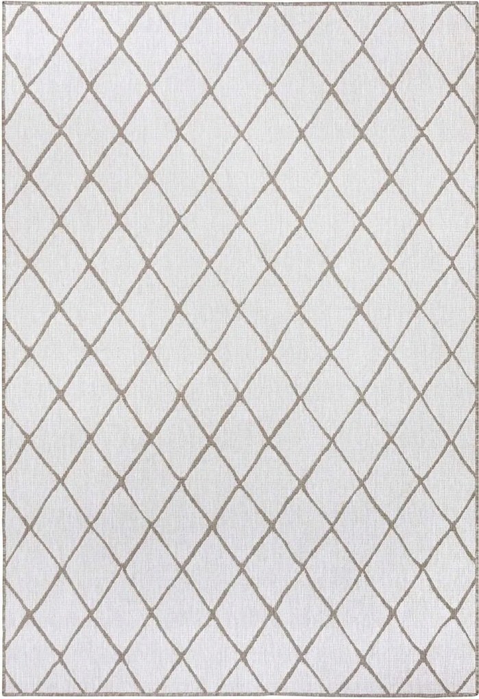 Teraszszőnyeg 200x290cm kétoldalas zsinóros,bézs krémszínű lapos szövésű