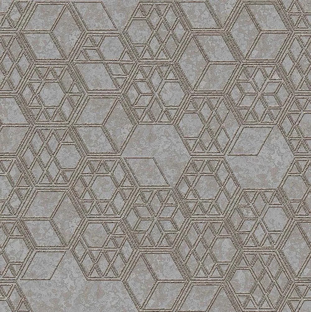 Tapéta Flizelin Geometriai Minta Négyzetek 3D