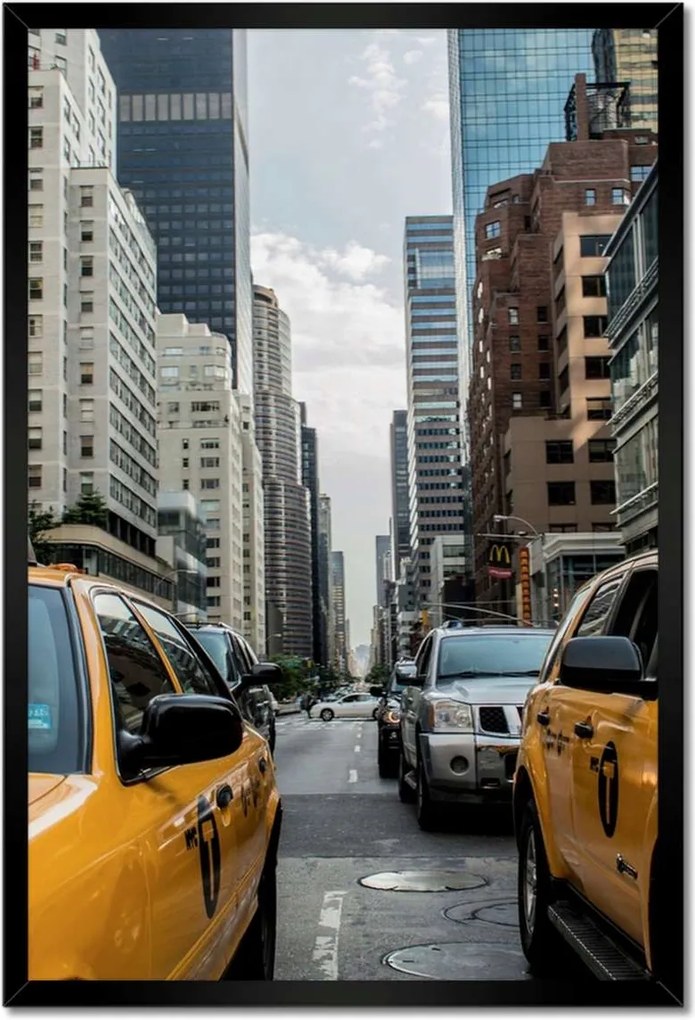 Poszterek keretben 40x60 Sárga taxi Taxi