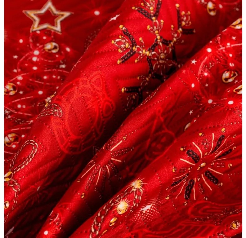Ágytakaró CHRISTMAS MAGIC, piros Méret: 220 x 240 cm