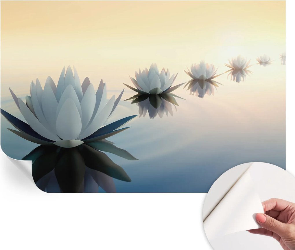 Öntapadós tapéta Fali furnér 3D hatás Nyugodt kilátás 104x70 cm