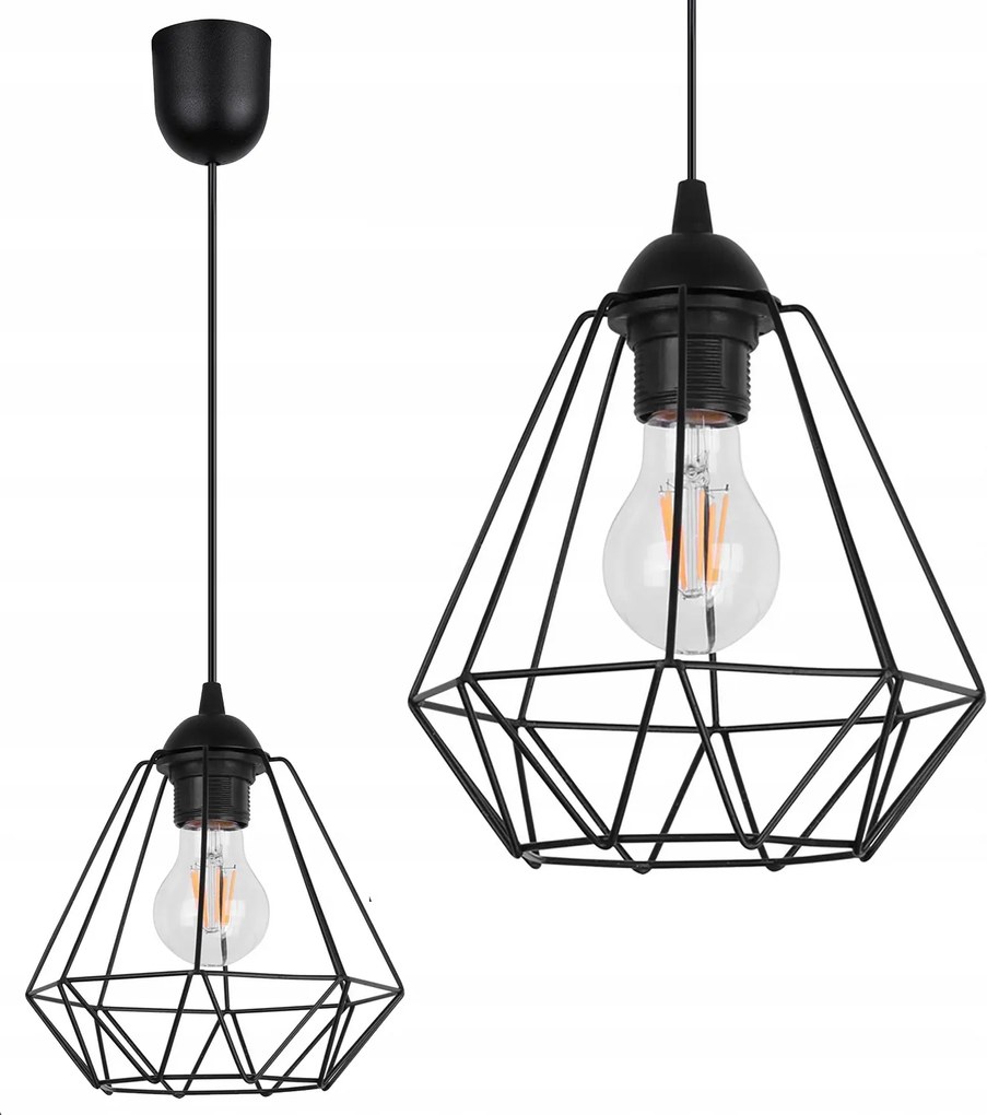 Loft Stílusú Függesztett Mennyezeti Lámpa E27