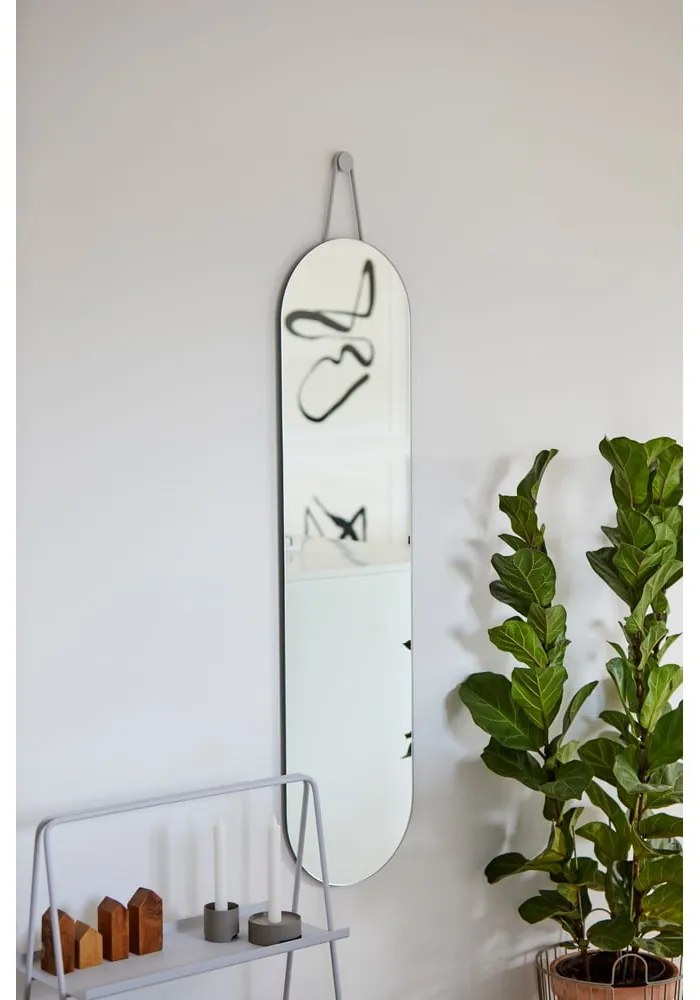 A-Wall fekete fali tükör, 120 x 30 cm - Zone