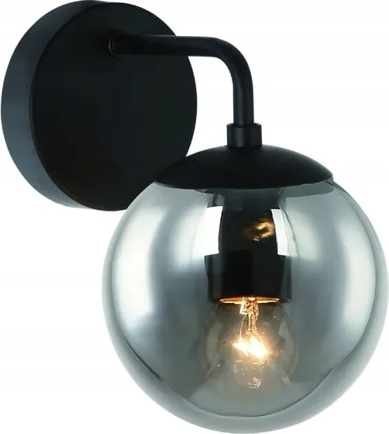 Fali lámpa new hampton Bao Parette Nero Fume lámpabúra fém fényes