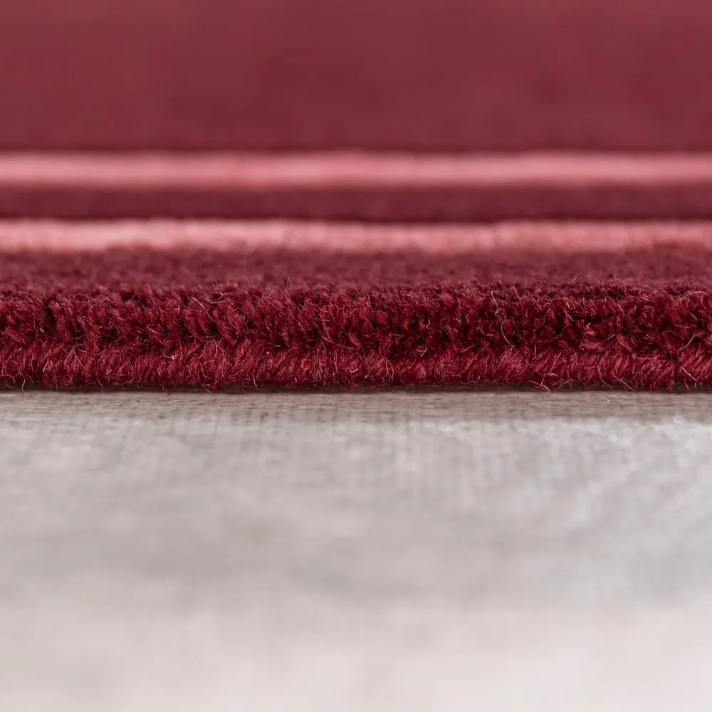 Borvörös kézi szövésű gyapjú szőnyeg 200x290 cm Gatsby – Flair Rugs