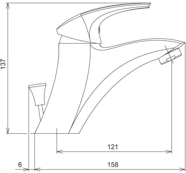 Novaservis - Mosdócsaptelep METALIA fehér