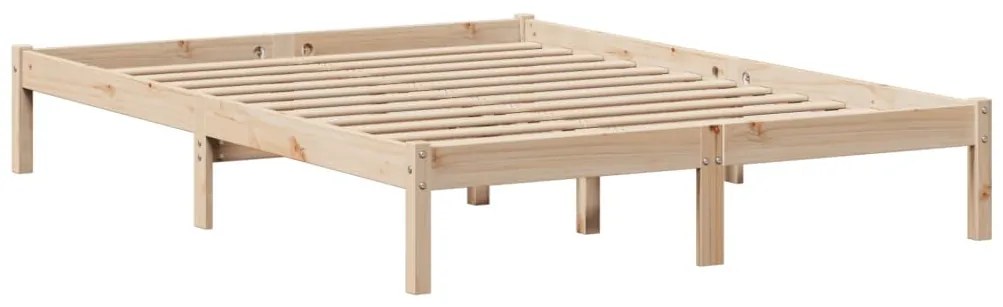 tömör fenyőfa könyvespolcos ágy matrac nélkül 120 x 190 cm