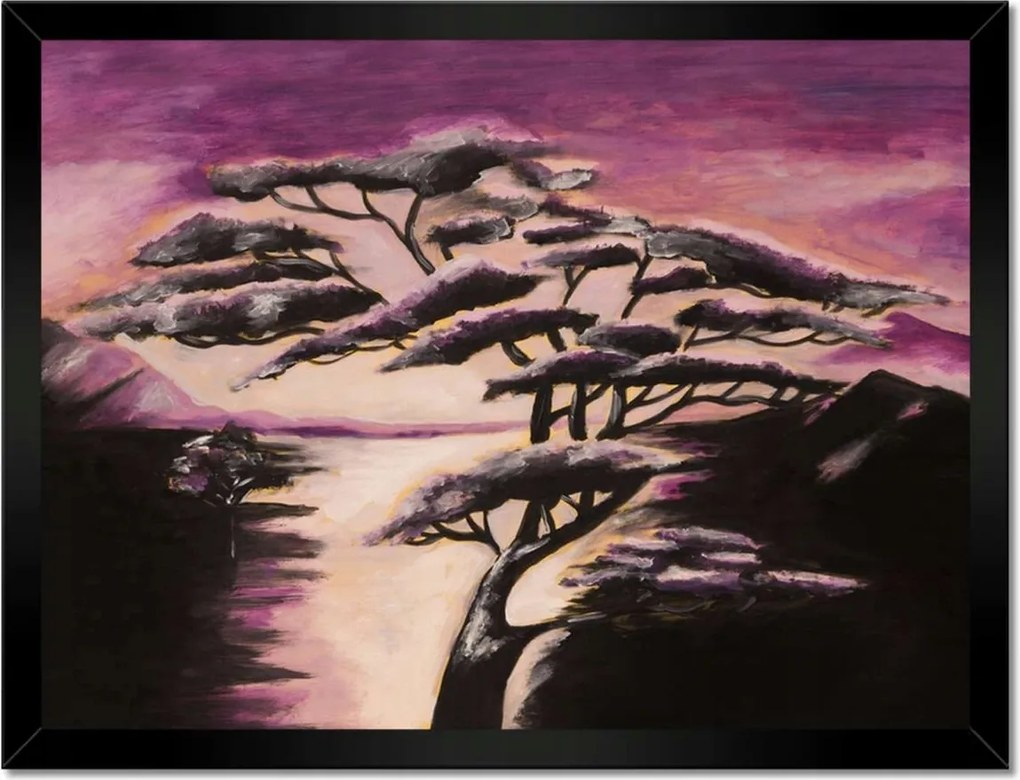 Poszterek keretben 40x30 Este a szavannán