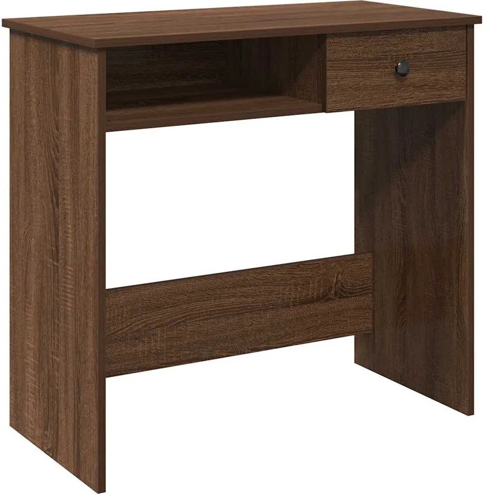 vidaXL barna tölgy színű szerelt fa íróasztal 80 x 40 x 75 cm