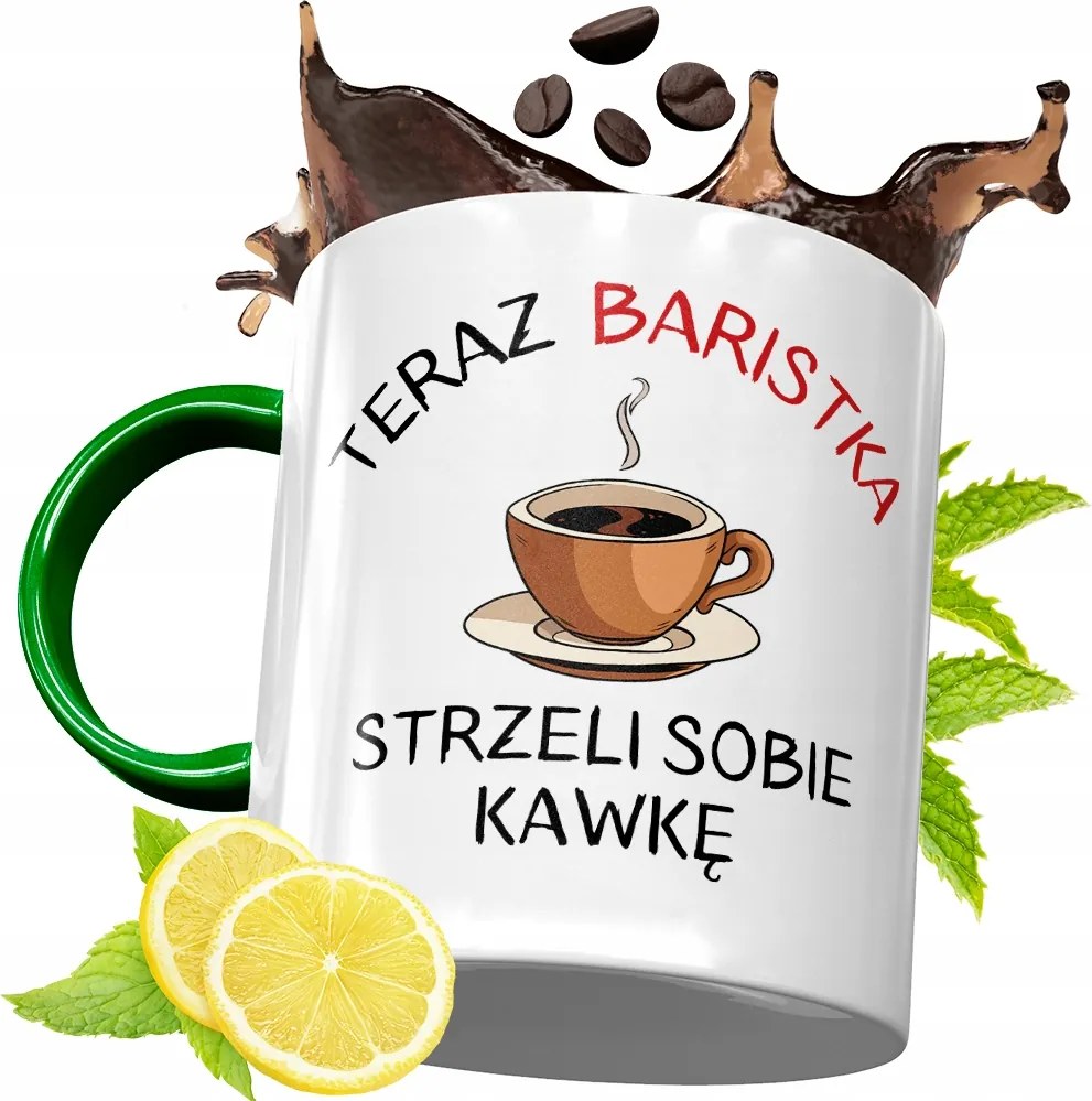 Zöld Bögre Baristáknak Születésnapi Ajándék fényképes nyomtatással