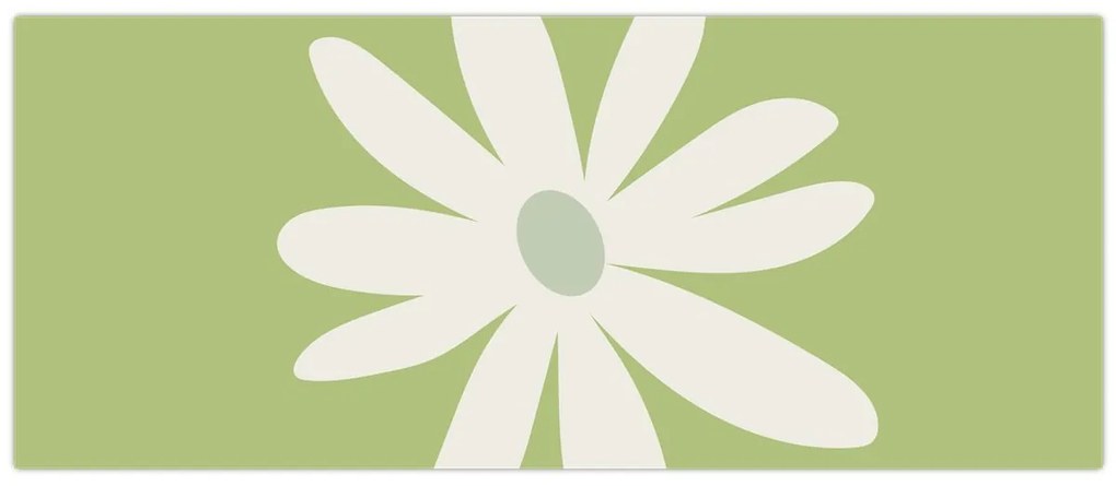 Kép - Hippik, zöld virágok N⁰2 (120x50 cm)